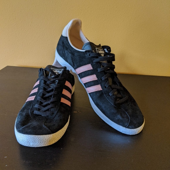 black suede adidas womens